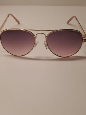 Juicy Couture Gold Aviator Sunglasses with Gradient Purple Lenses